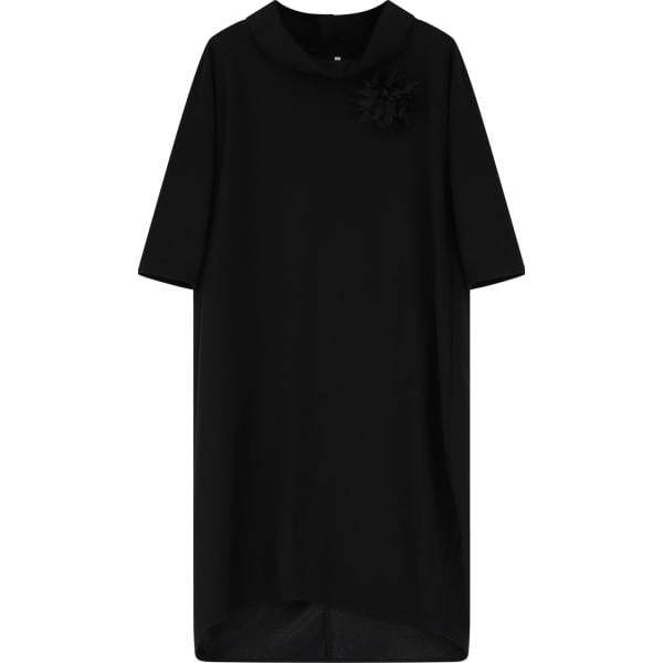 vestiti midi/longuette Imperial nero a fiori