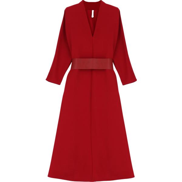 vestiti midi/longuette Imperial rosso tinta unita