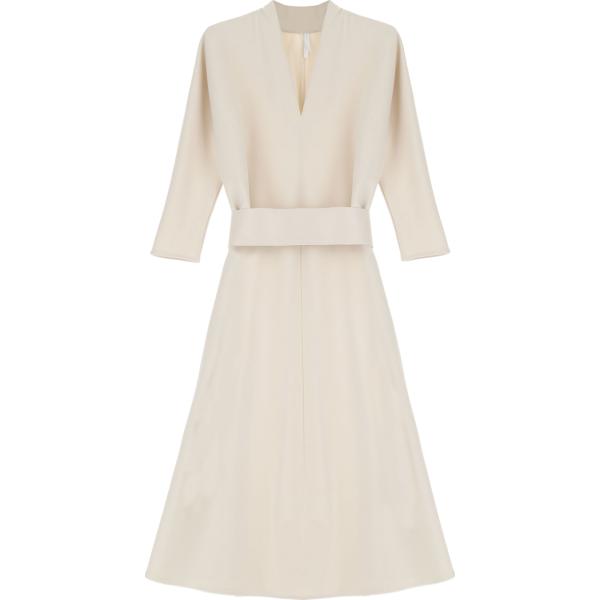 vestiti midi/longuette Imperial bianco tinta unita