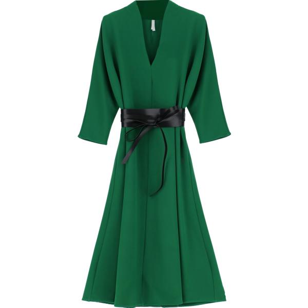 vestiti midi/longuette Imperial verde tinta unita