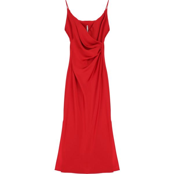 vestiti midi/longuette Imperial rosso tinta unita