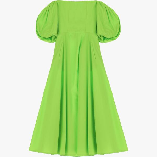 vestiti midi/longuette Imperial verde tinta unita