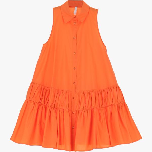 vestiti corti Imperial arancione tinta unita