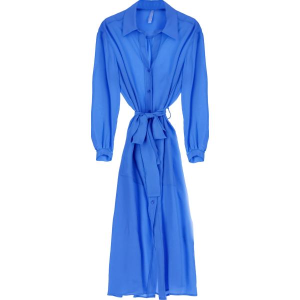 vestiti midi/longuette Imperial blu tinta unita