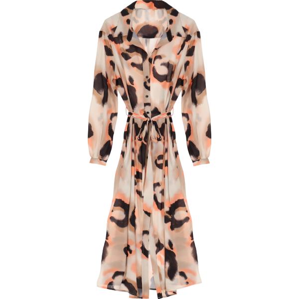 vestiti midi/longuette Imperial marrone animalier