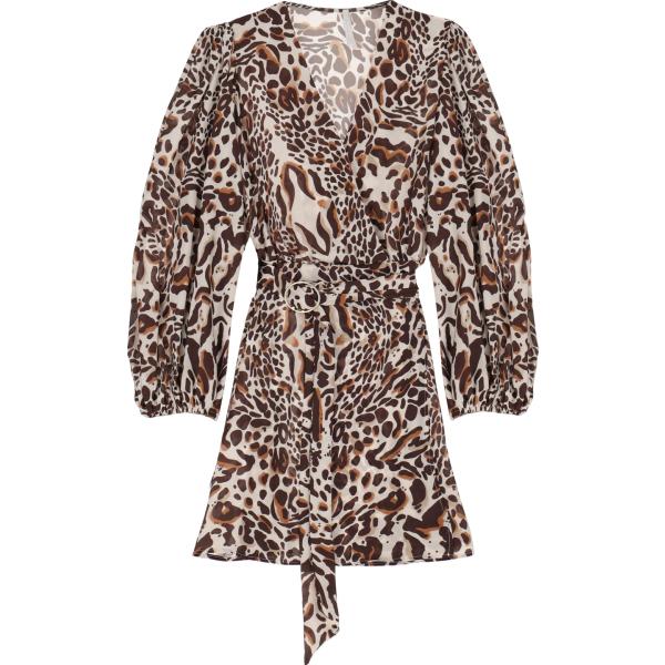 vestiti corti Imperial marrone animalier