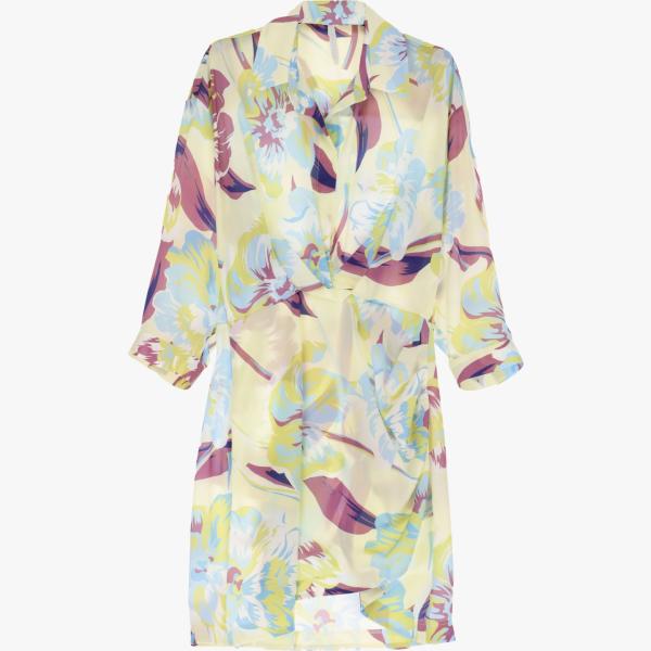 vestiti corti Imperial bianco a fiori