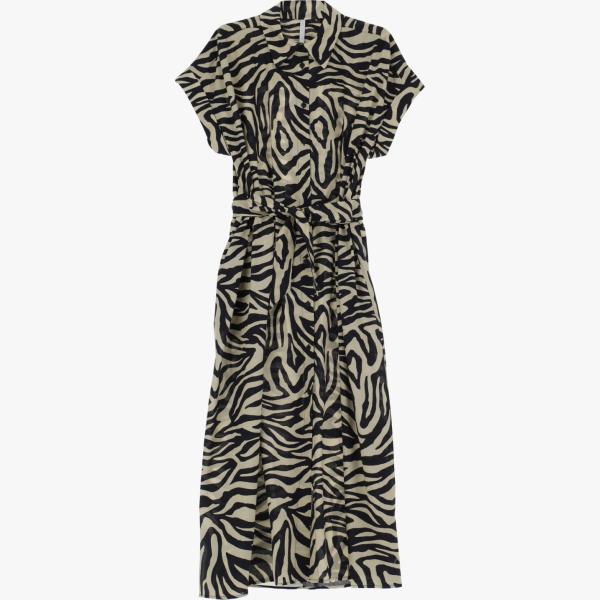 vestiti midi/longuette Imperial nero animalier