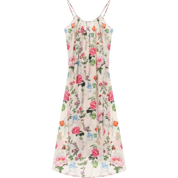 vestiti midi/longuette Imperial bianco a fiori