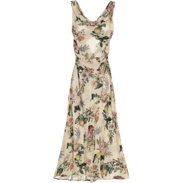 vestiti lunghi Imperial marrone a fiori