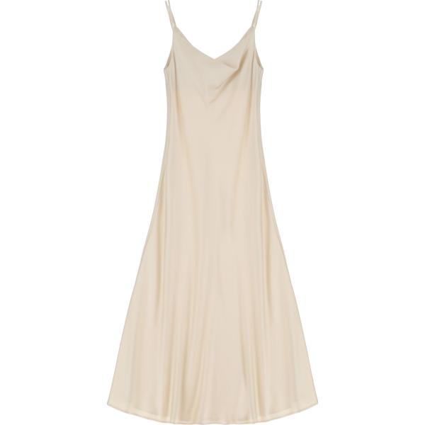 vestiti midi/longuette Imperial bianco tinta unita