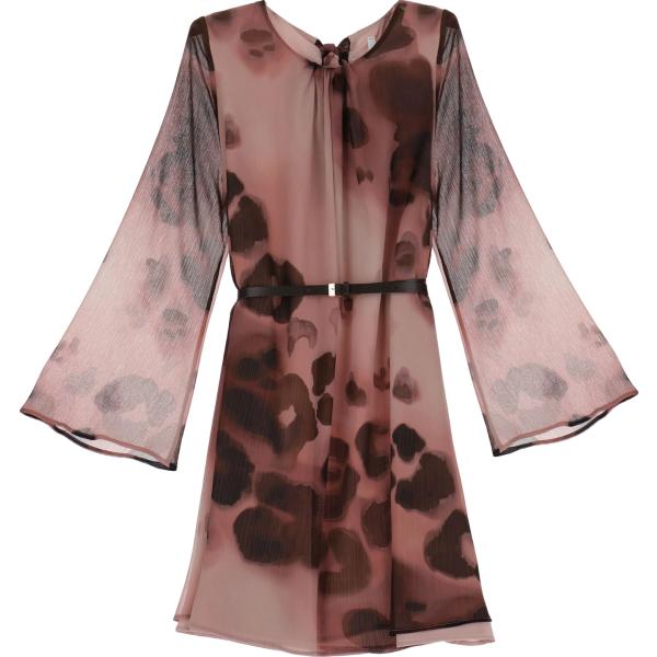 vestiti corti Imperial marrone animalier