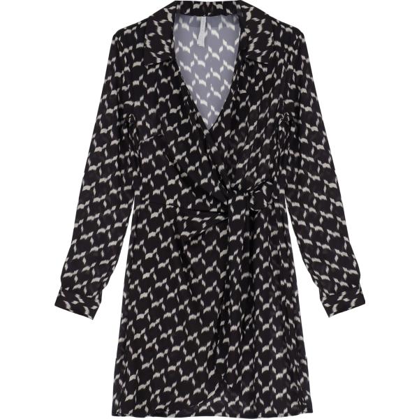 vestiti corti Imperial nero geometrica
