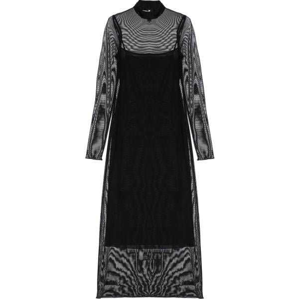 vestiti lunghi Imperial nero tinta unita