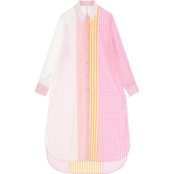 vestiti asimmetrici Imperial bianco a quadri