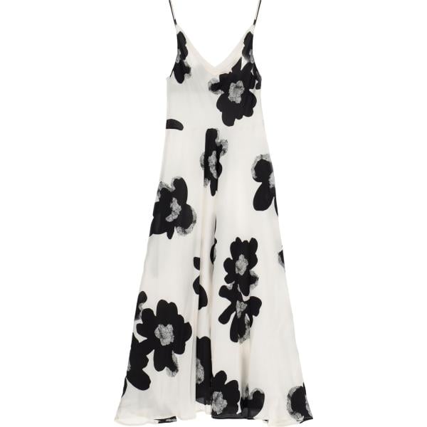 vestiti midi/longuette Imperial bianco a fiori