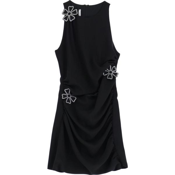 vestiti corti Imperial nero a fiori