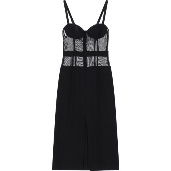 vestiti midi/longuette Imperial nero tinta unita