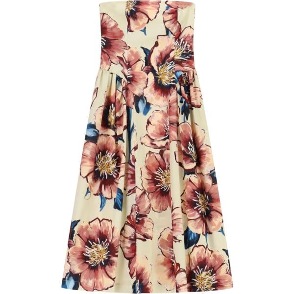 vestiti midi/longuette Imperial bianco con stampe