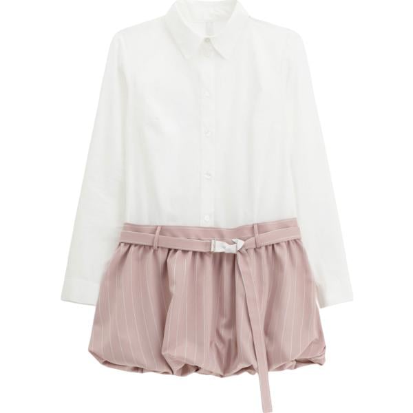 vestiti corti Imperial bianco a righe