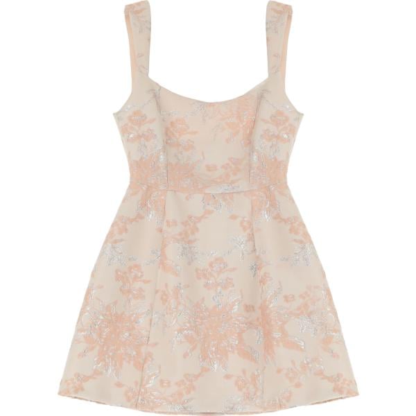 vestiti corti Imperial marrone a fiori