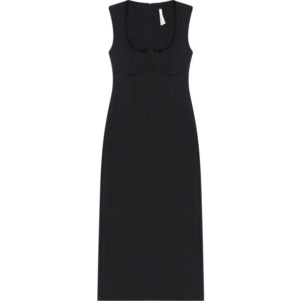 vestiti midi/longuette Imperial nero tinta unita