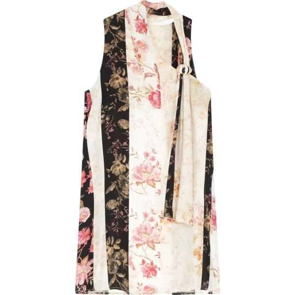 vestiti asimmetrici Imperial bianco a fiori