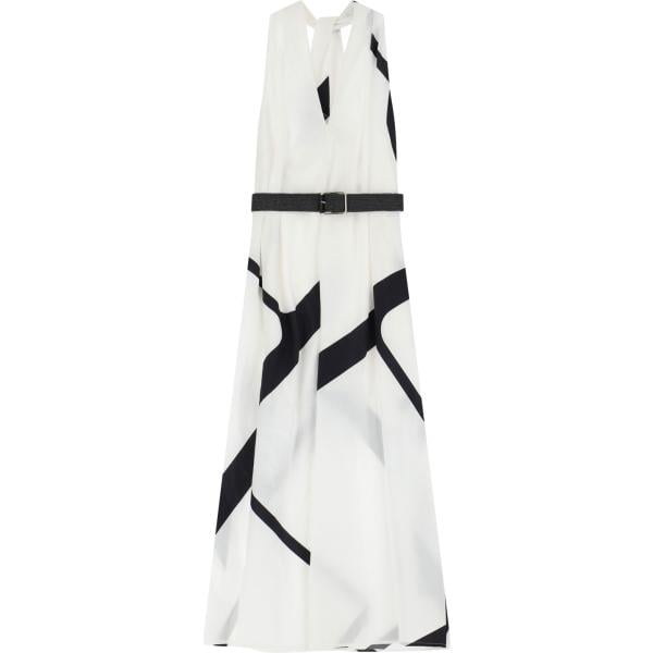 vestiti lunghi Imperial bianco con stampe