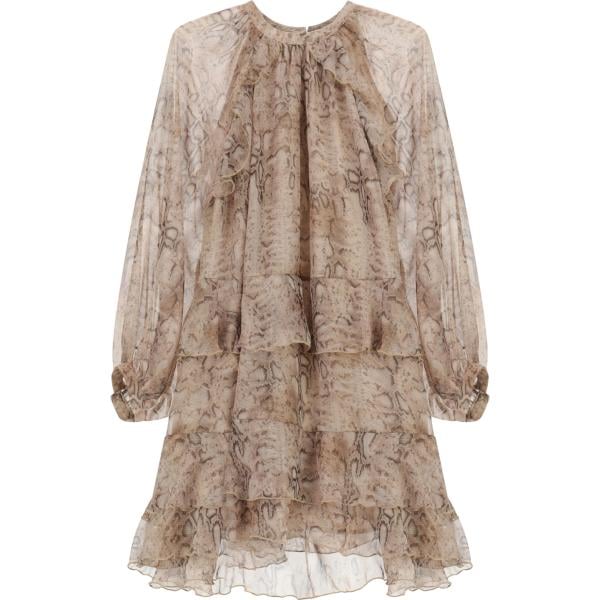 vestiti corti Imperial marrone animalier