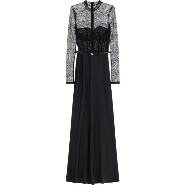 vestiti lunghi Imperial nero a fiori