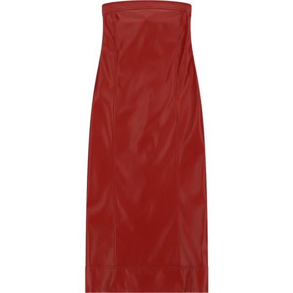 Vestito longuette/midi da donna in bordeaux senza spalline modellante Imperial