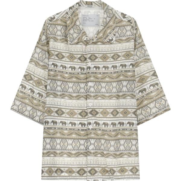 camicie a manica corta Imperial bianco con stampe