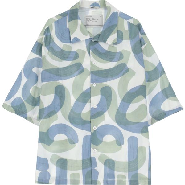 camicie a manica corta Imperial bianco con stampe