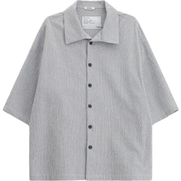 camicie a manica corta Imperial bianco a righe