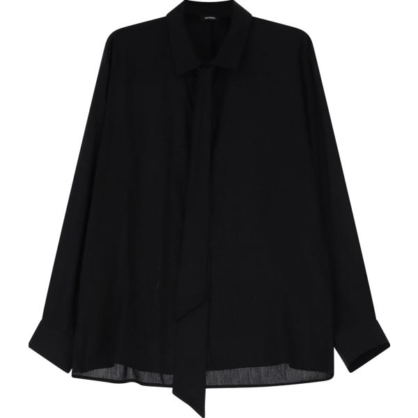 camicie Imperial nero tinta unita