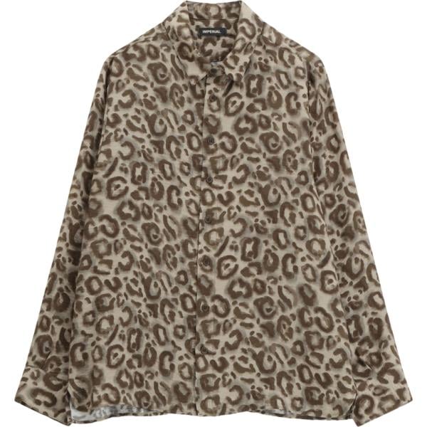 camicie Imperial marrone con stampe