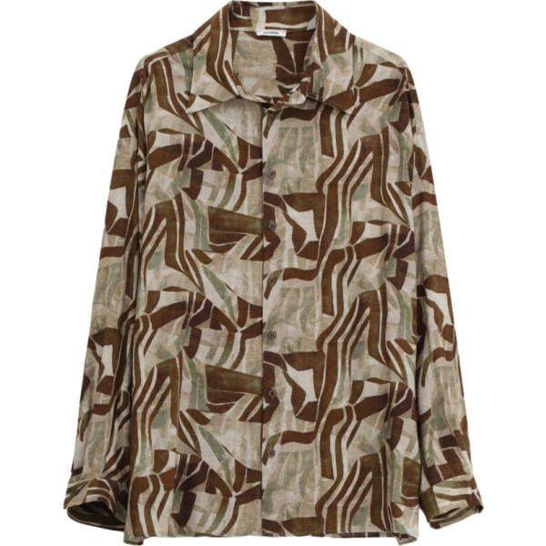 camicie Imperial marrone con stampe