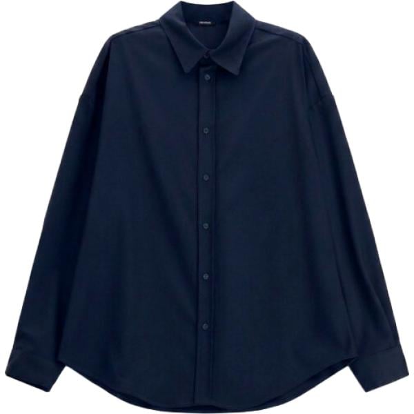Camicia da uomo in blu scuro collo classico a maniche lunghe Imperial