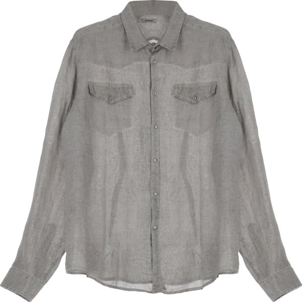 camicie Imperial grigio tinta unita