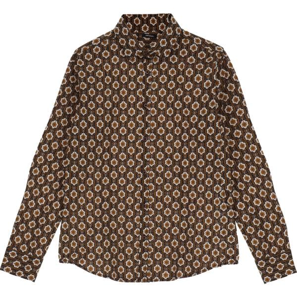 camicie Imperial marrone geometrica