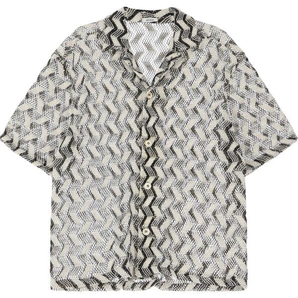 camicie a manica corta Imperial grigio con stampe