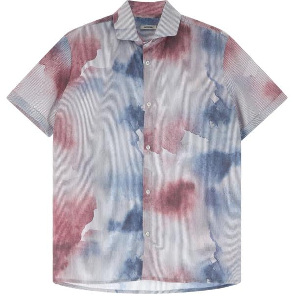 camicie a manica corta Imperial grigio con stampe
