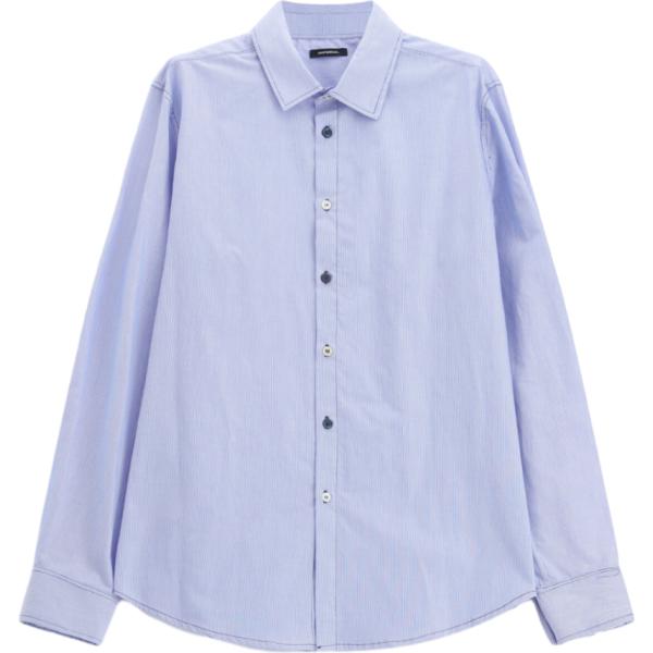 Camicia da uomo in viola chiaro a righe a maniche lunghe con bottoni Imperial Imperial