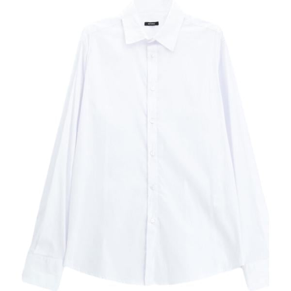 Camicia da uomo in bianco neve collo classico a maniche lunghe Imperial