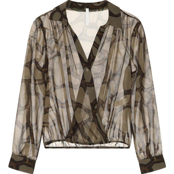 camicie Imperial marrone con stampe