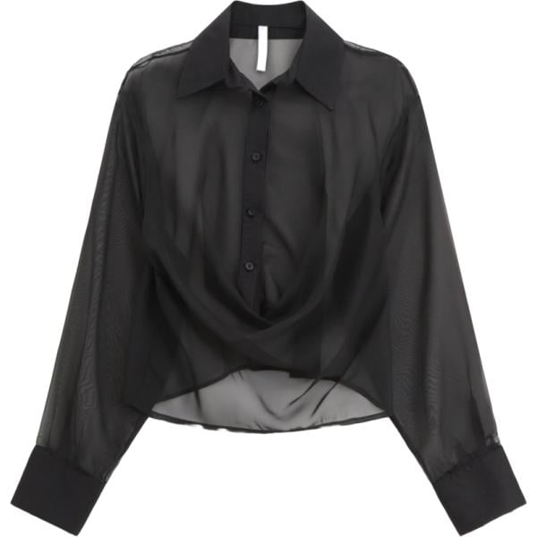 camicie Imperial nero tinta unita