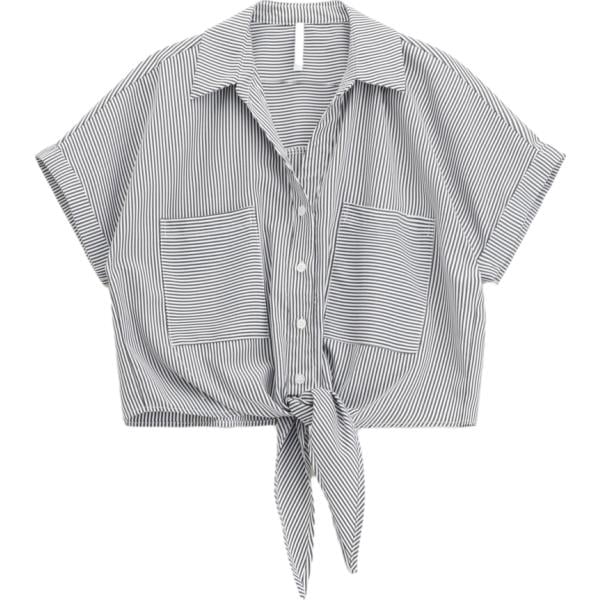 camicie a manica corta Imperial bianco a righe