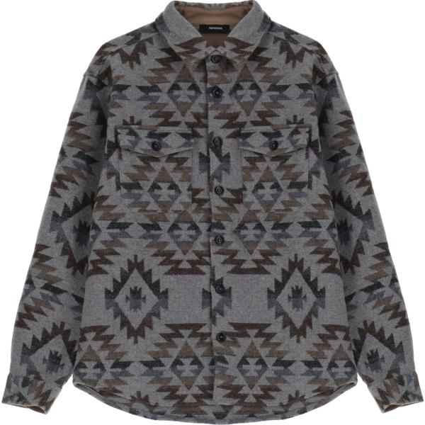camicie Imperial grigio geometrica