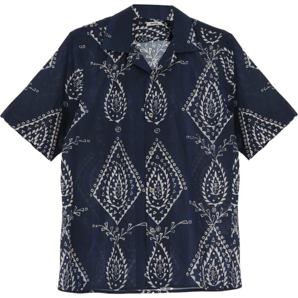 camicie a manica corta Imperial blu con stampe