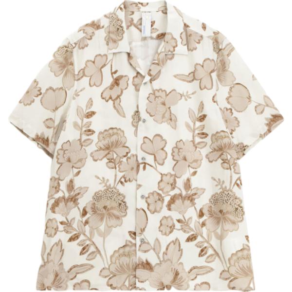 camicie a manica corta Imperial bianco con stampe